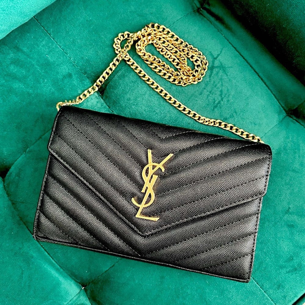 Chevron Monogram Logo Wallet on Chain